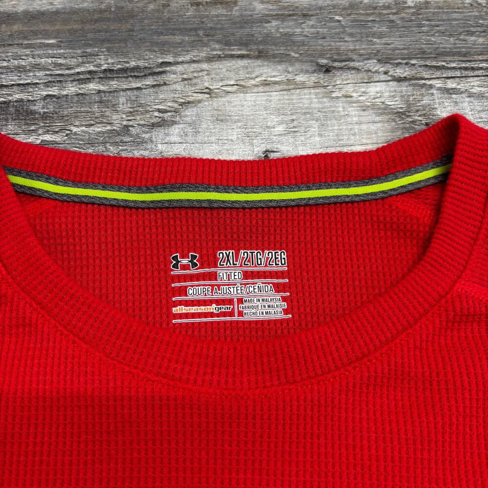 Under Armour Red Long Sleeve Performance Shirt - Picture 4 of 9